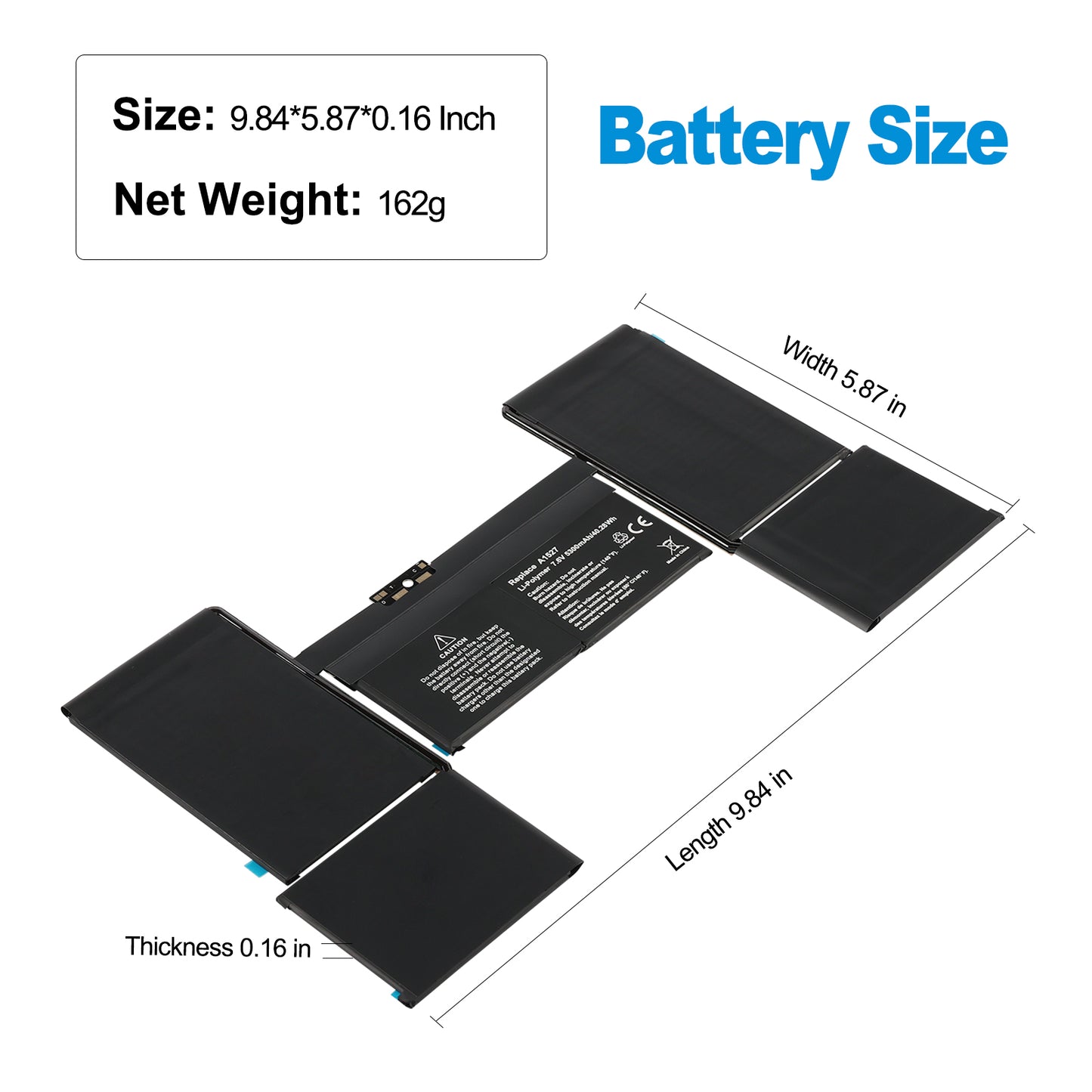 Apple-A1527-7.55V-5300mAh-MacBook-Battery