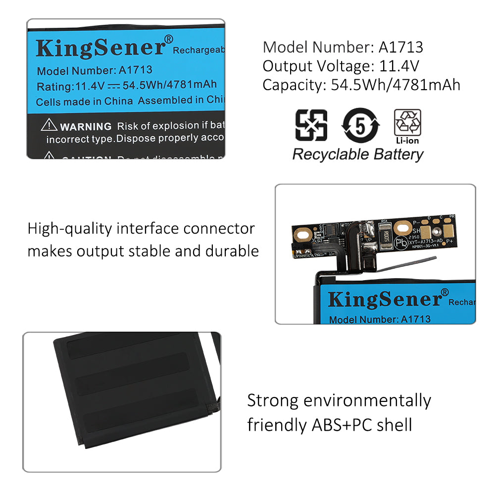 Apple-A1713-4781mAh-MacBook-Battery