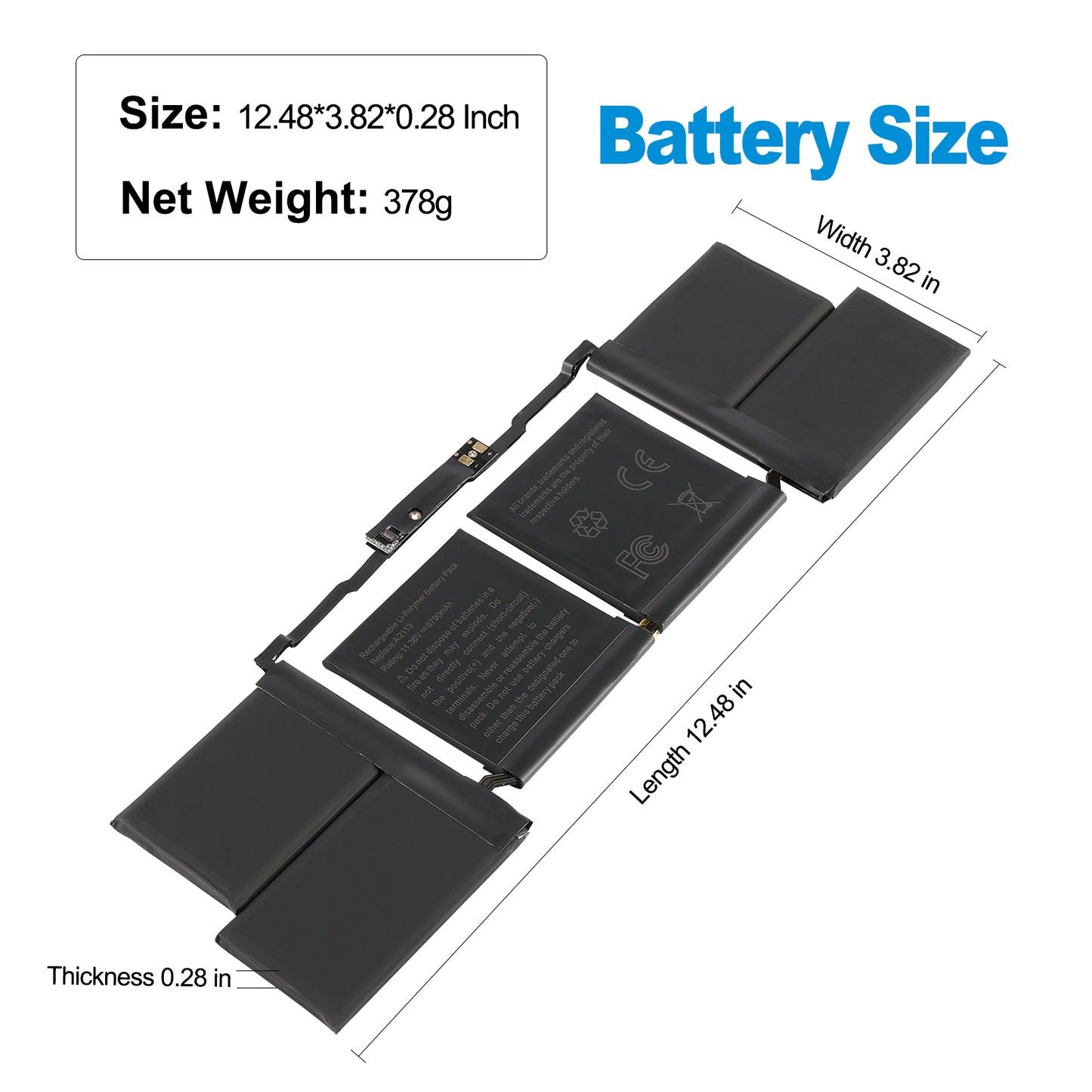 Apple-A2113-11.36V-8790mAh-MacBook-Battery