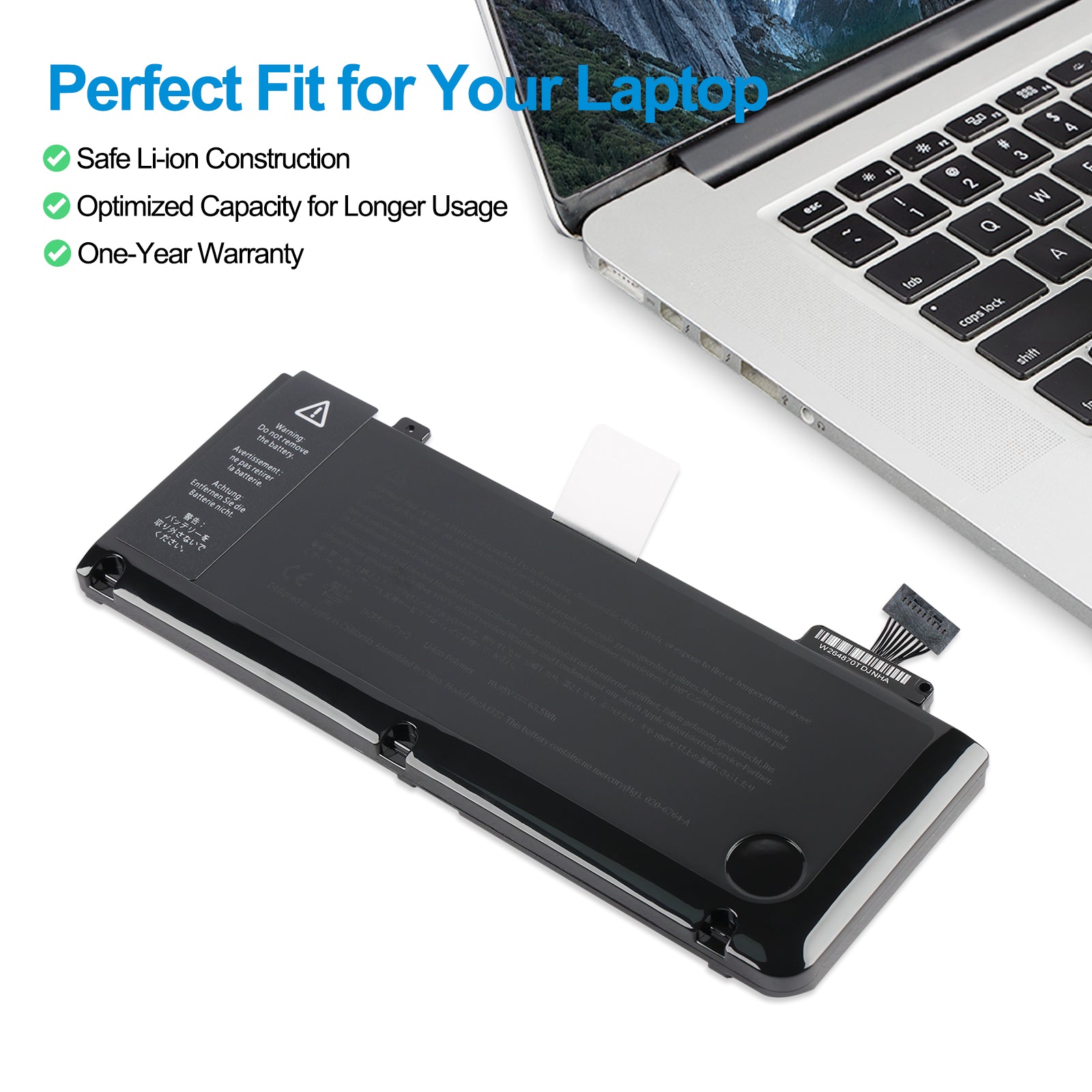 Apple-A1322-10.95V-5799mAh-MacBook-Battery