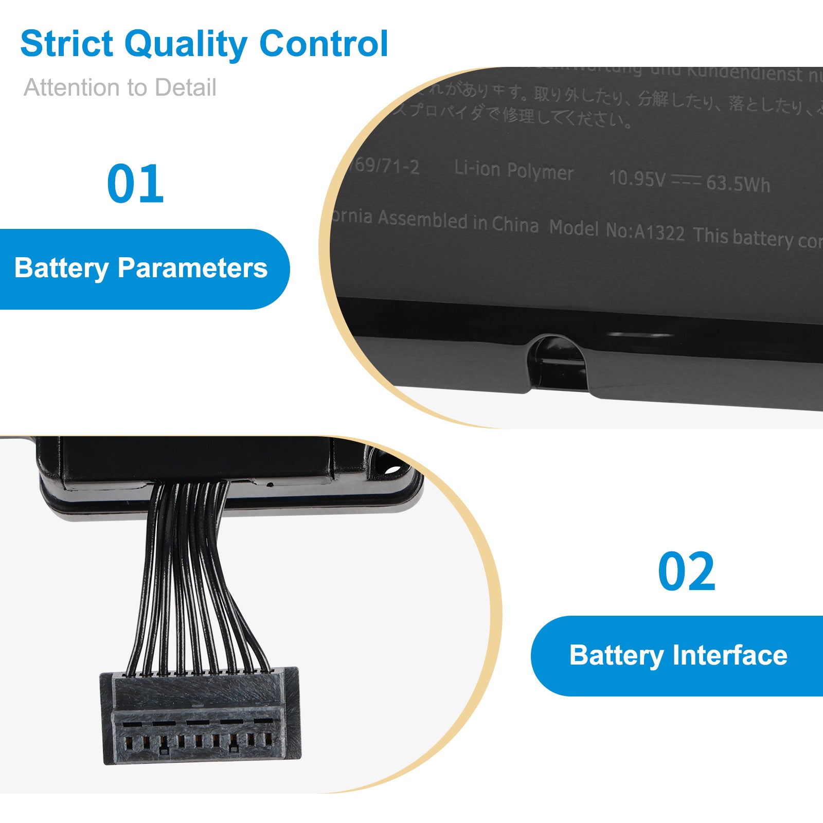 Apple-A1322-10.95V-5799mAh-MacBook-Battery