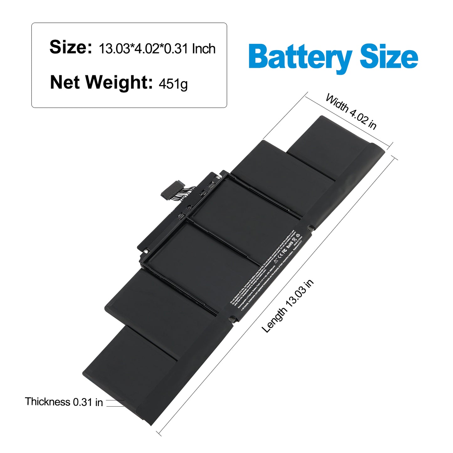 Apple-A1417-11.4V-8980mAh-MacBook-Battery