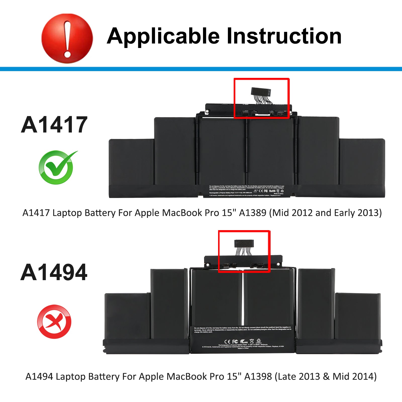 Apple-A1417-11.4V-8980mAh-MacBook-Battery