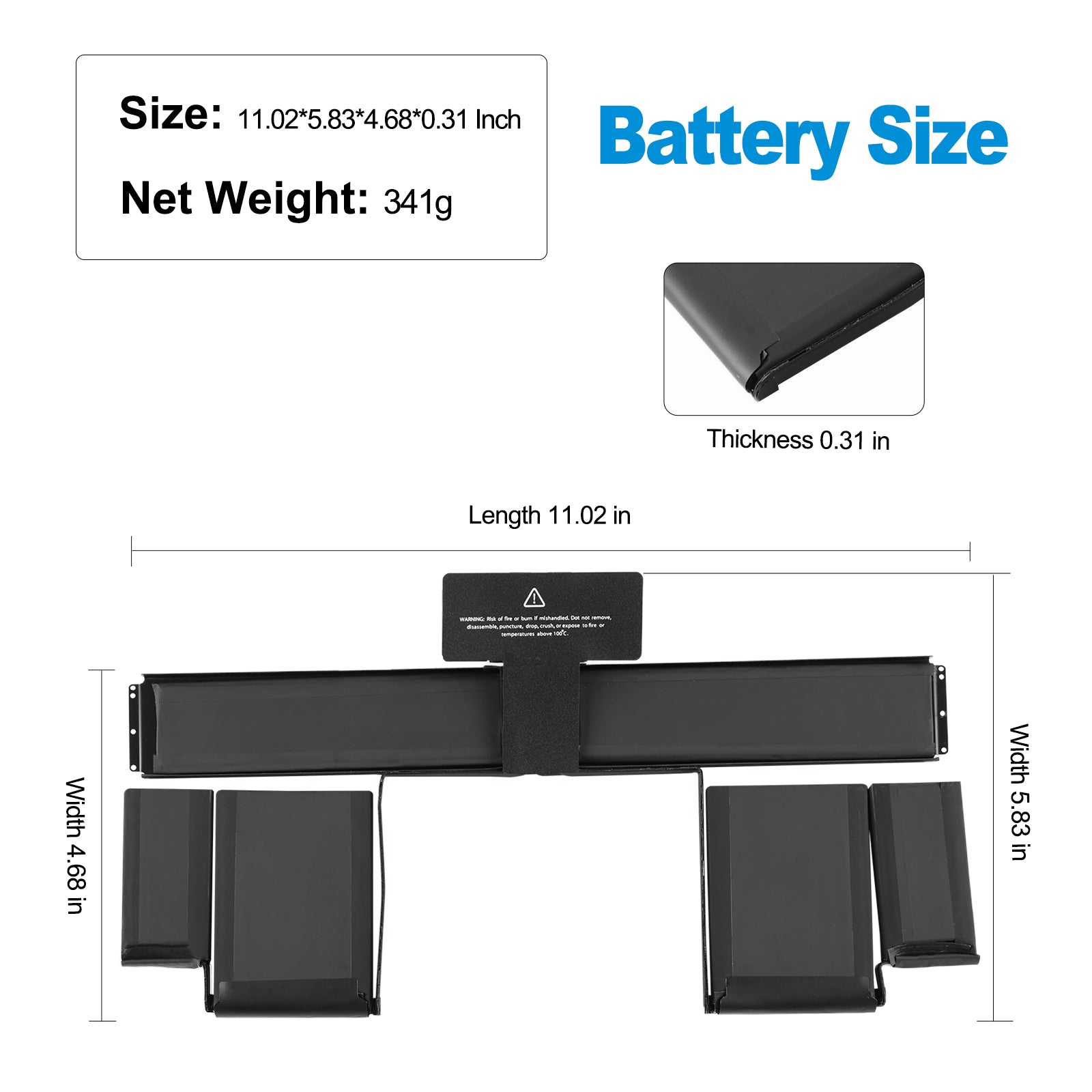 Apple-A1437-11.21V-74Wh-MacBook-Battery