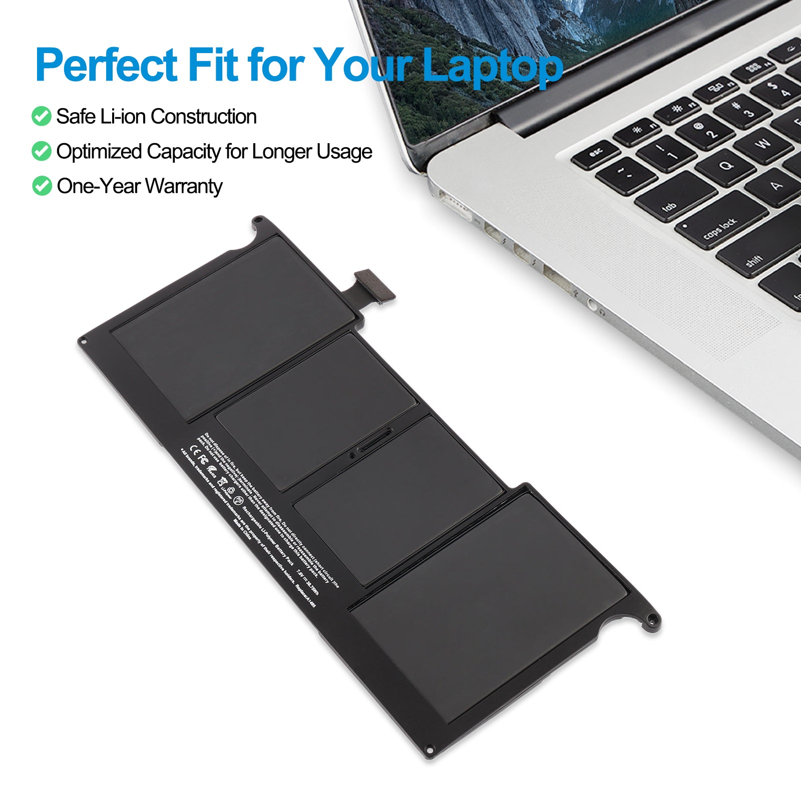 Apple-A1495-7.6V-5100mAh-MacBook-Battery