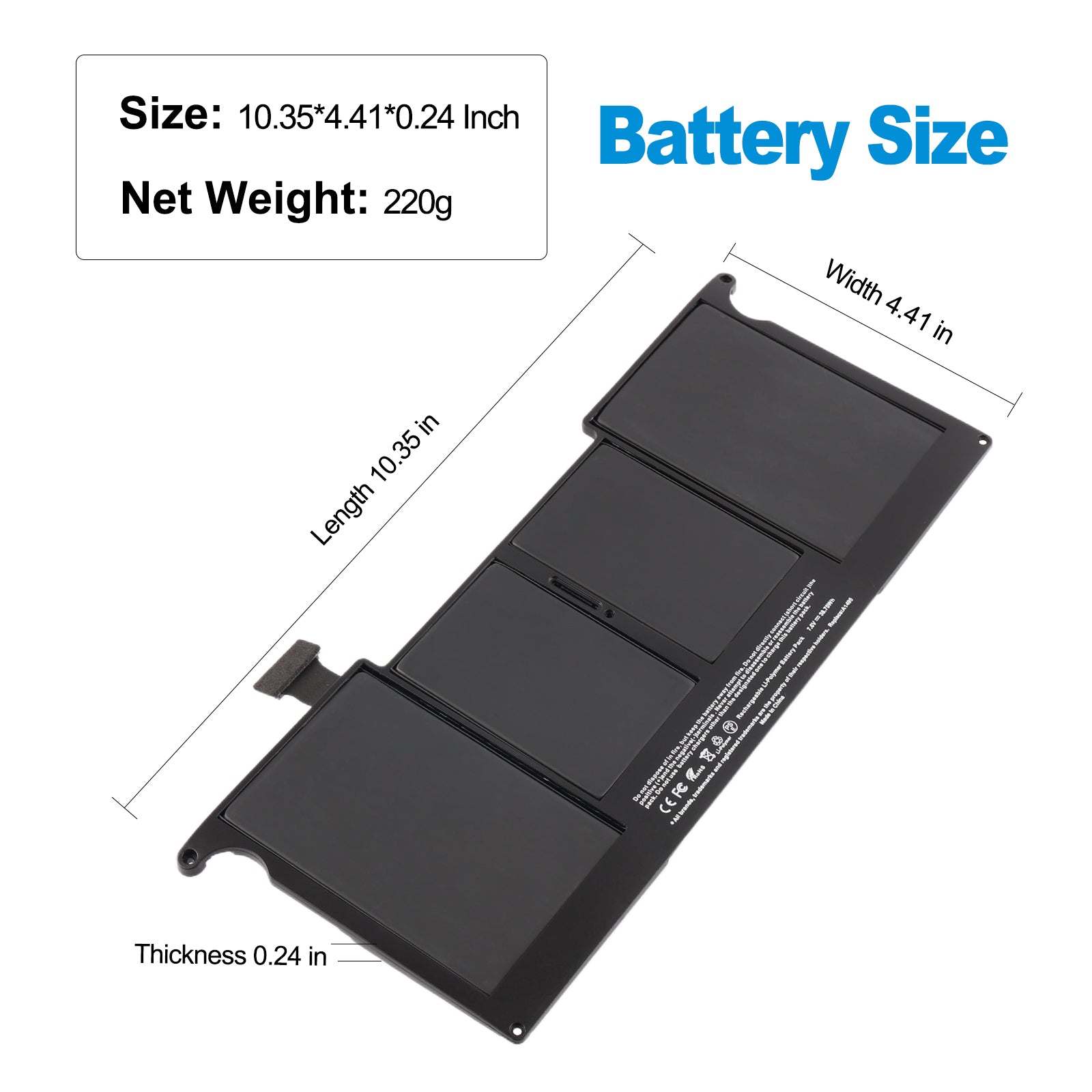 Apple-A1495-7.6V-5100mAh-MacBook-Battery