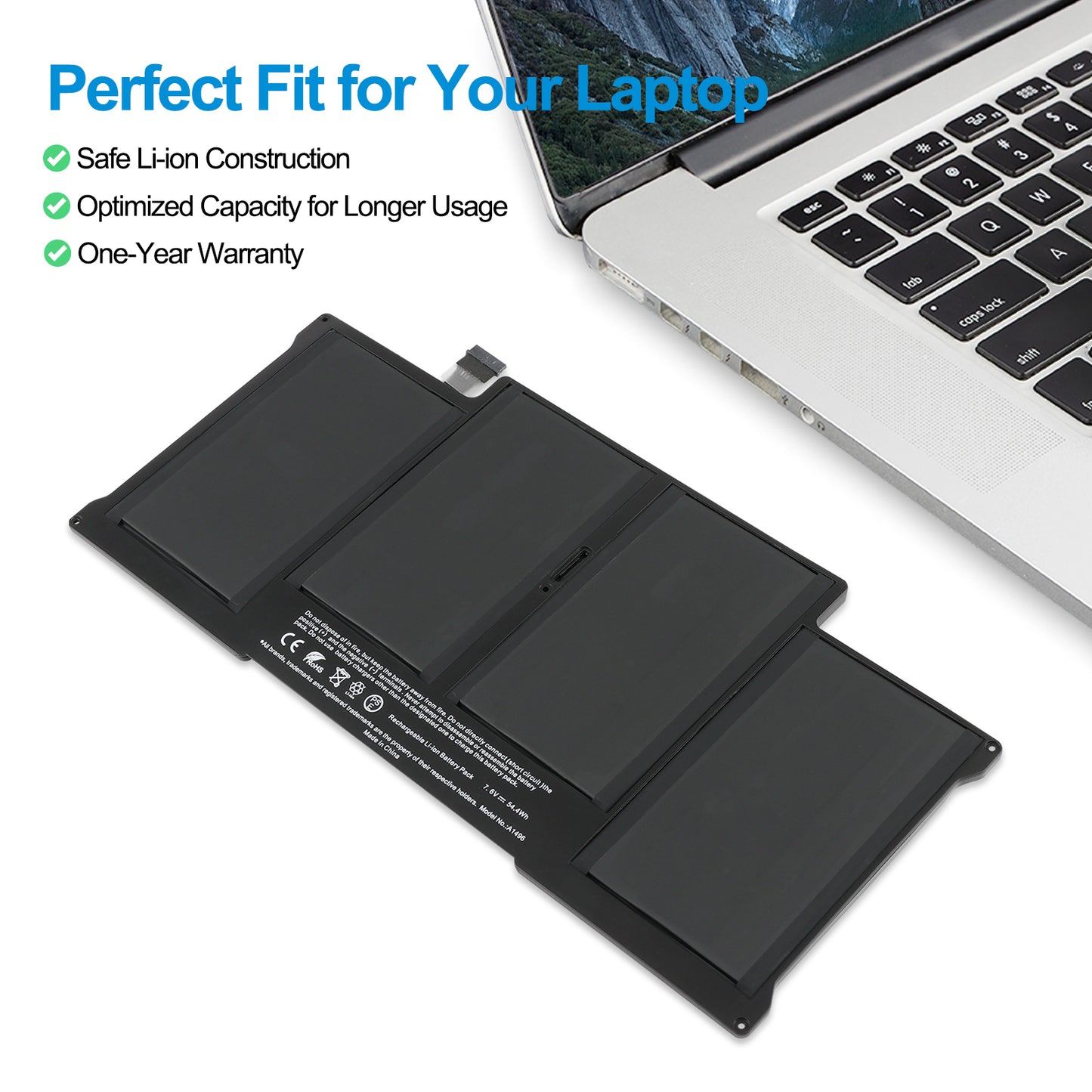 Apple-A1496-7.6V-7150mAh-MacBook-Battery