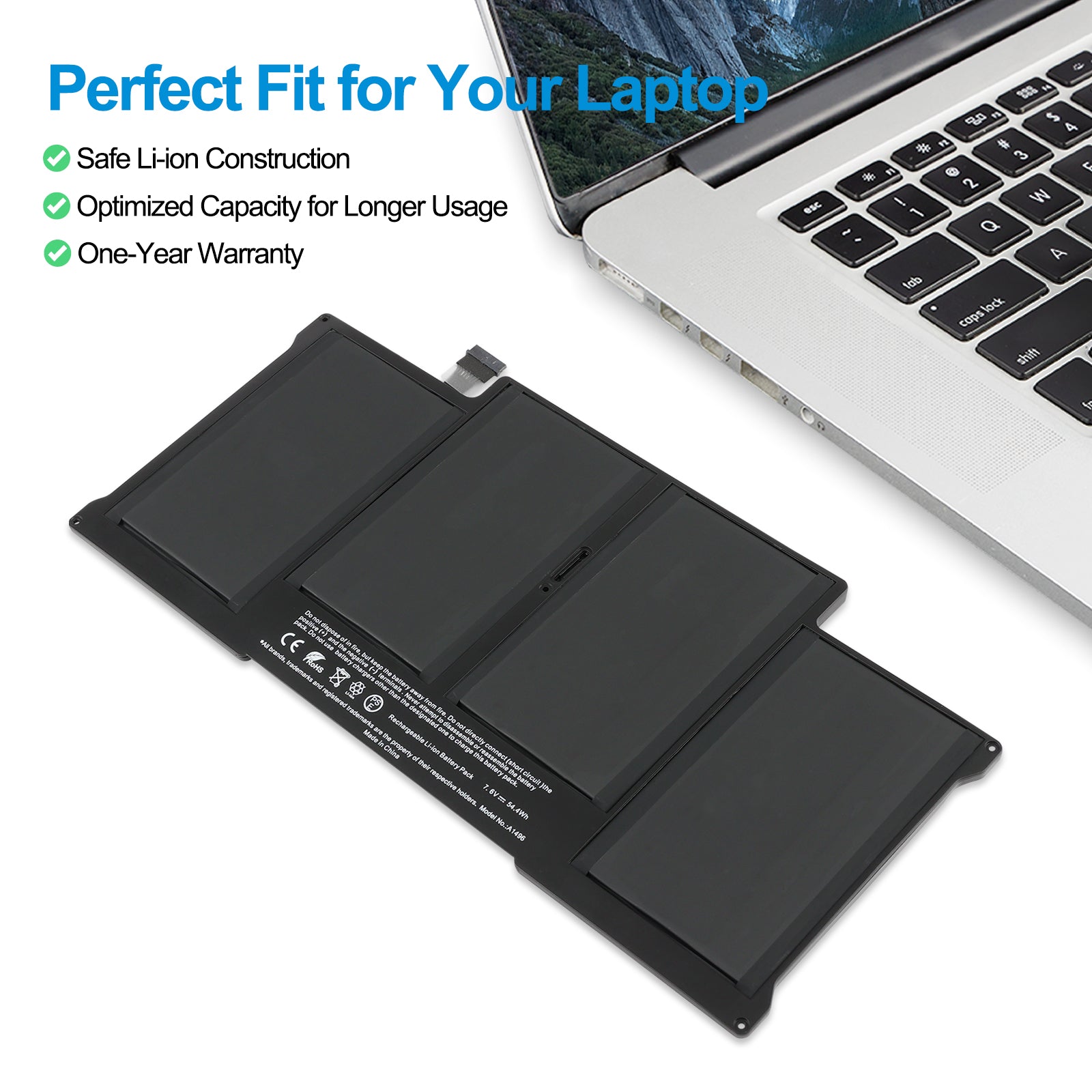 Apple-A1496-7.6V-7150mAh-MacBook-Battery