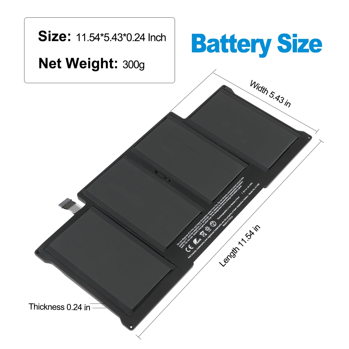 Apple-A1496-7.6V-7150mAh-MacBook-Battery