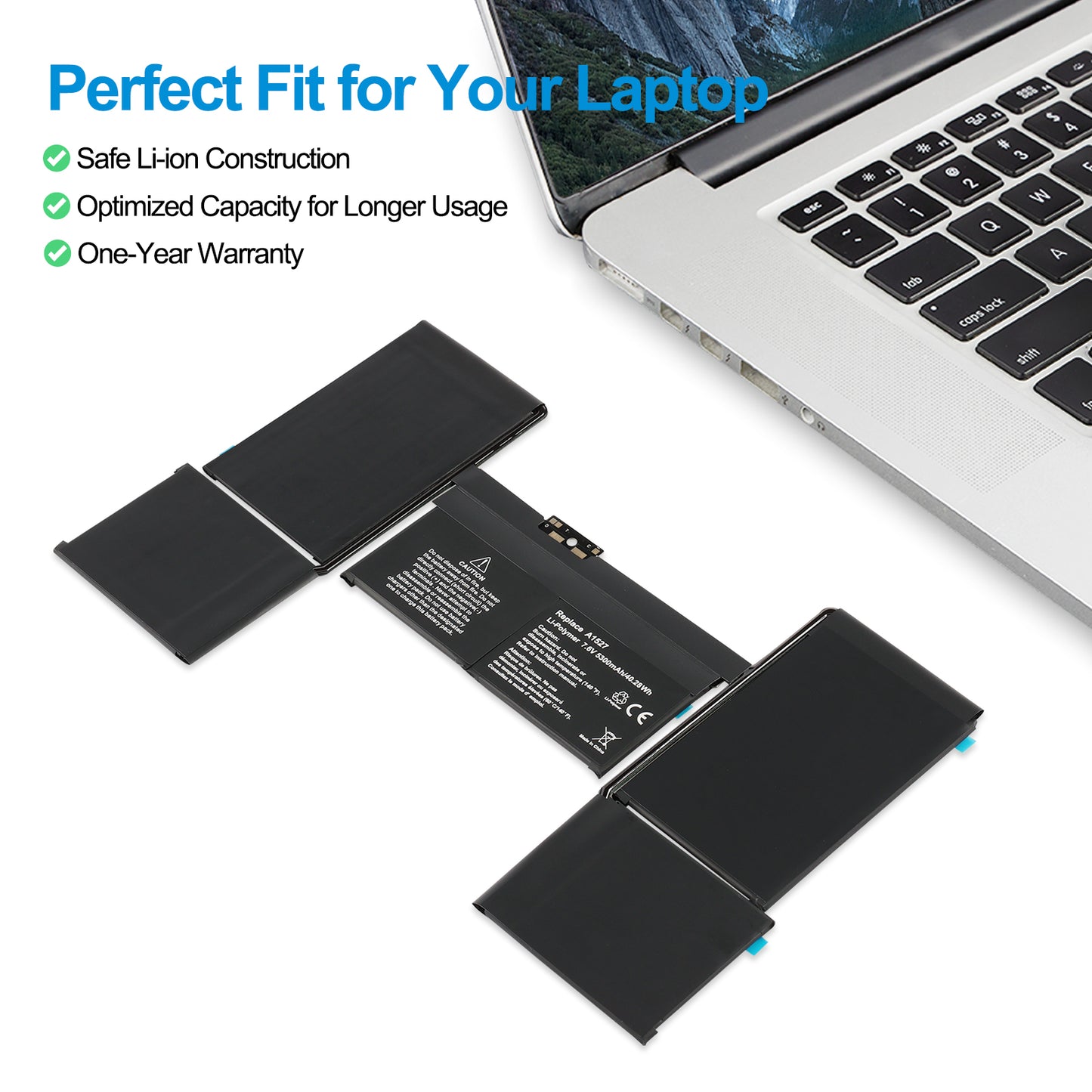 Apple-A1527-7.55V-5300mAh-MacBook-Battery