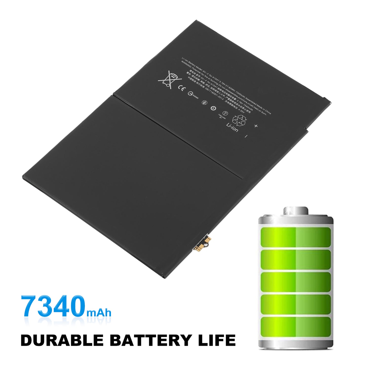 Apple-A1547-3.76V-7340mAh-iPad-Battery