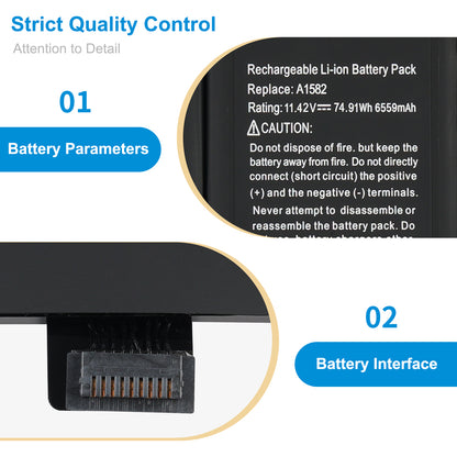 Apple-A1582-11.42V-6559mAh-MacBook-Battery