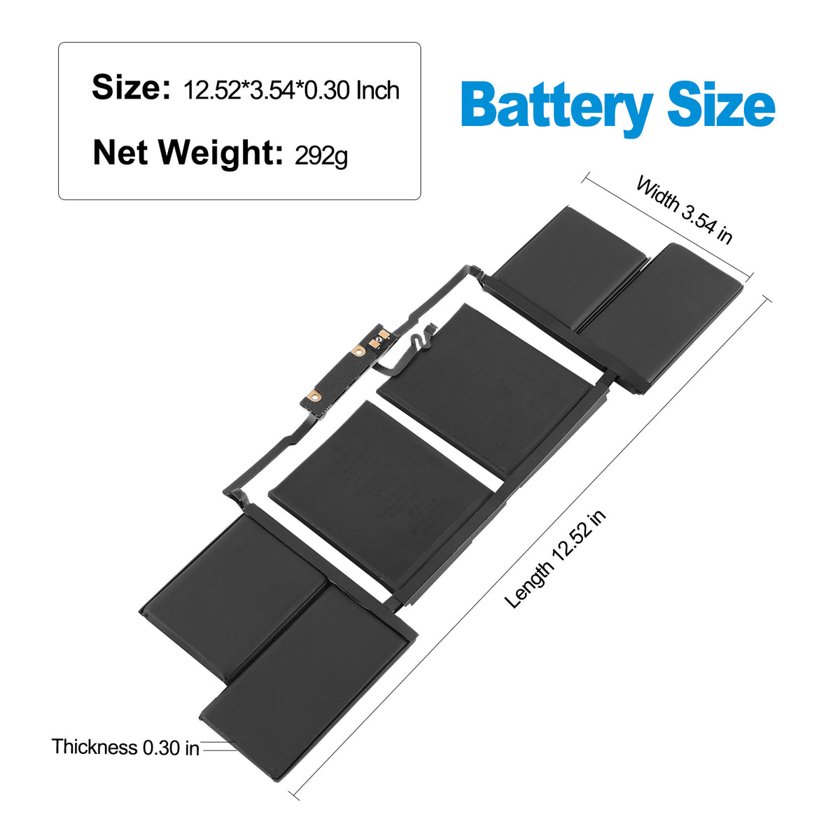 Apple-A1820-10.95V-76Wh-MacBook-Battery