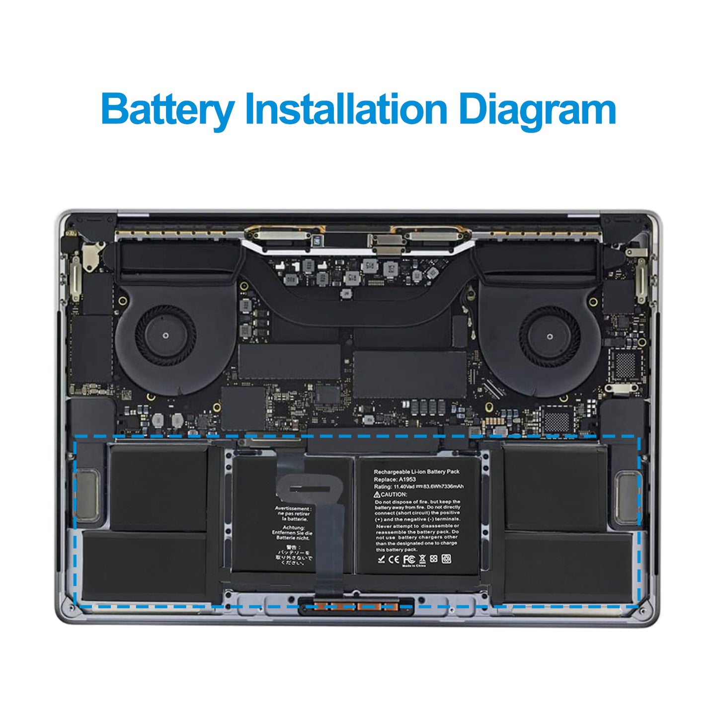Apple-A1953-11.4V-7336mAh-MacBook-Battery