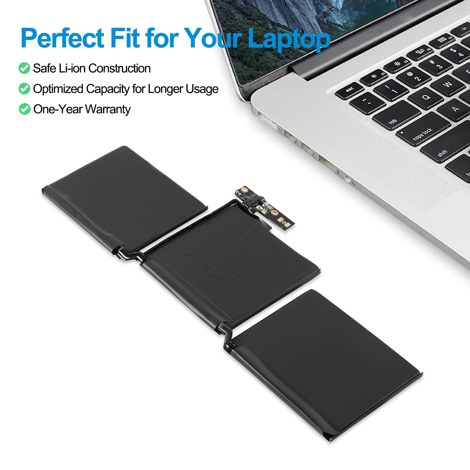 Apple-A2171-11.4V-5103mAh-MacBook-Battery