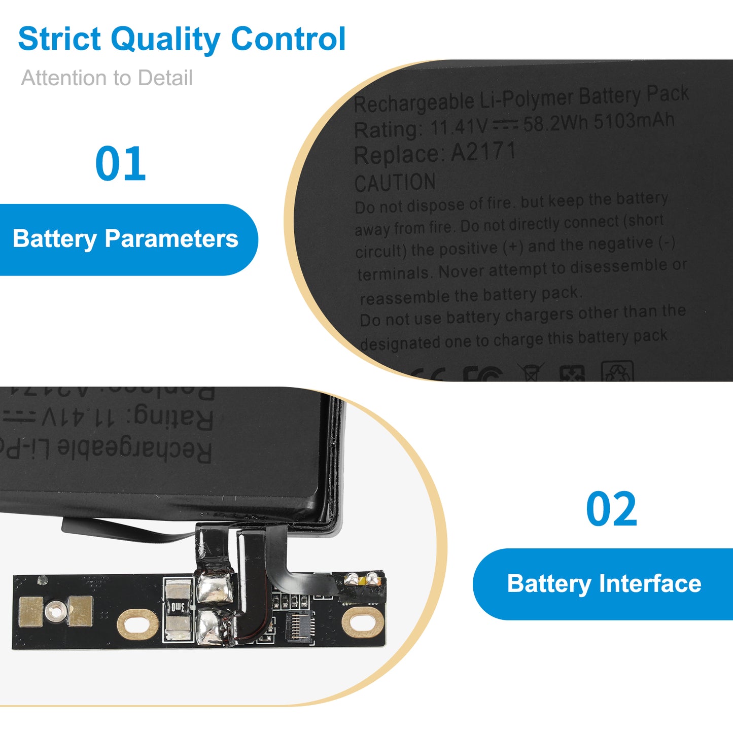 Apple-A2171-11.4V-5103mAh-MacBook-Battery