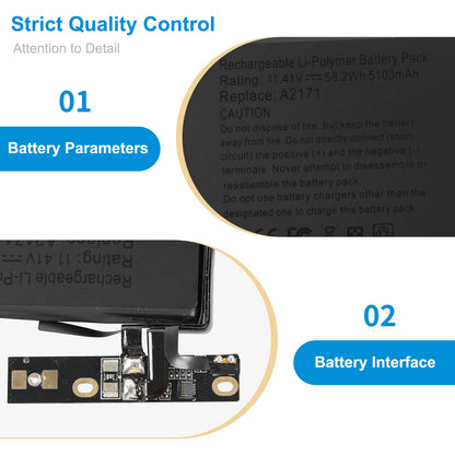 Apple-A2171-11.4V-5103mAh-MacBook-Battery