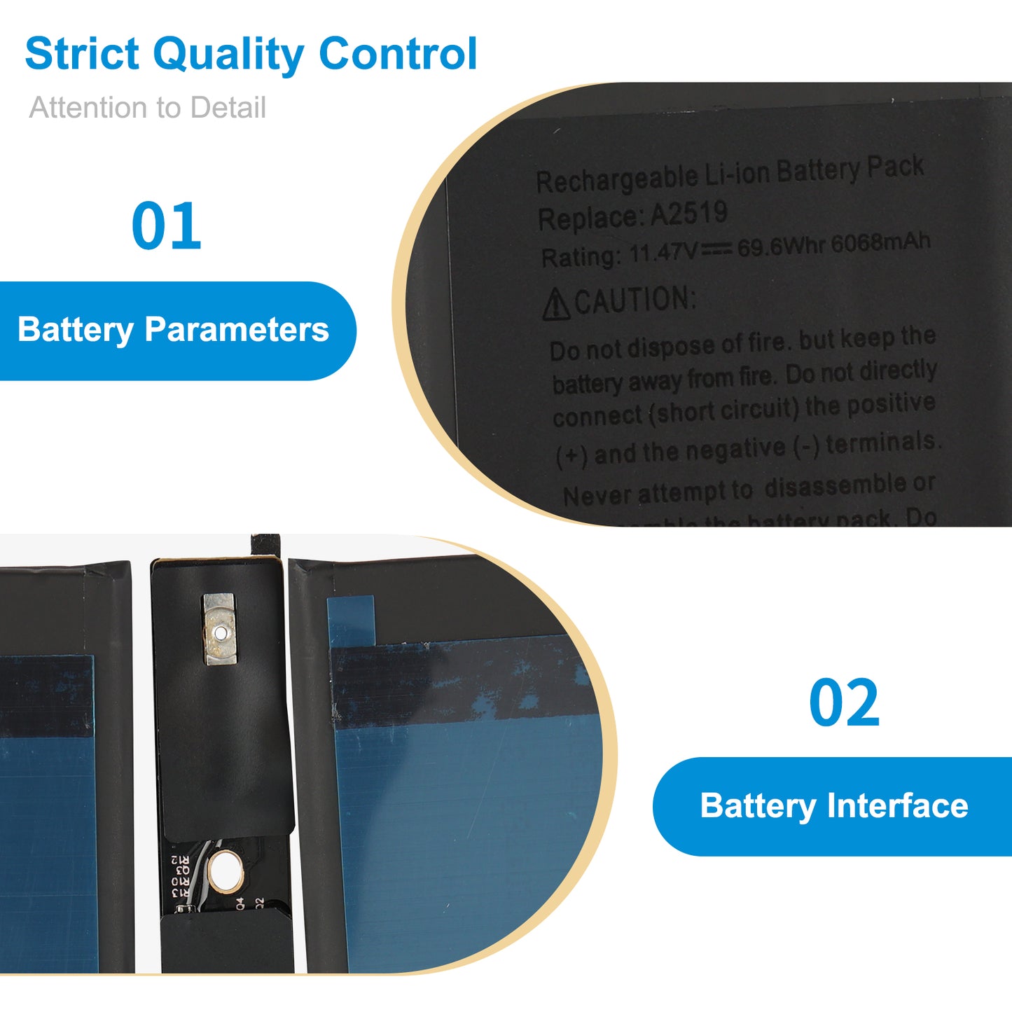 Apple-A2519-11.47V-6068mAh-MacBook-Battery