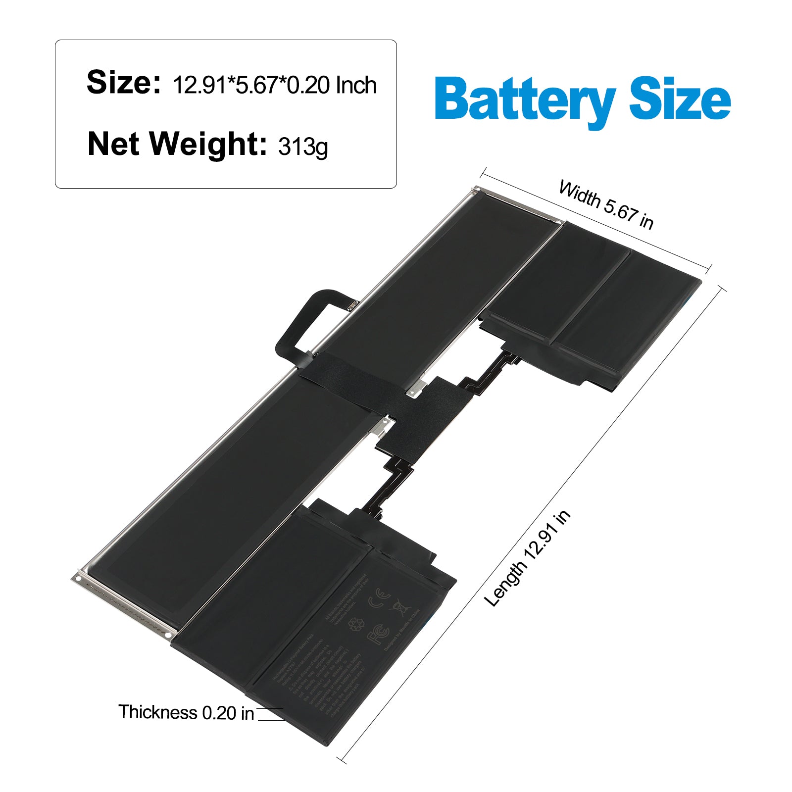 Apple-A2797-11.55V-5760mAh-MacBook-Battery