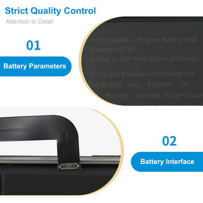 Apple-A2797-11.55V-5760mAh-MacBook-Battery