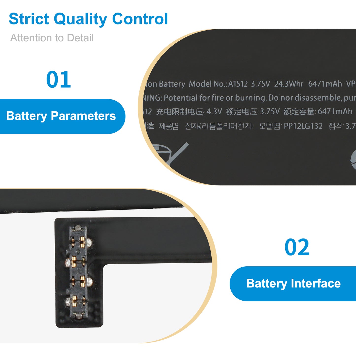 Apple-iPad-A1512-3.5V-6471mAh-Battery